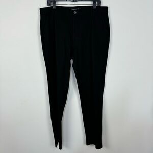Betabrand Black Straight Leg Relaxed Fit Trousers Dress Pant Office Professional